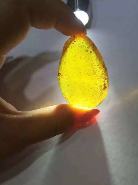 用手电筒怎样识别蜜蜡