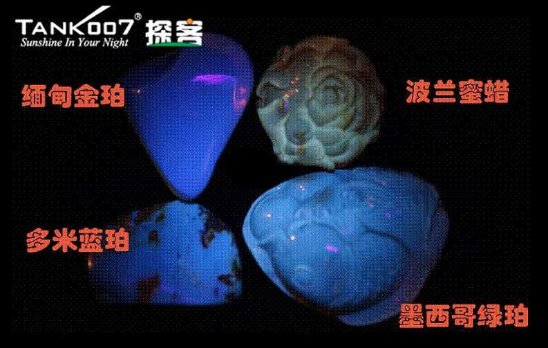 网上用紫光手电鉴定琥珀的帖子这么多，哪个是真假？